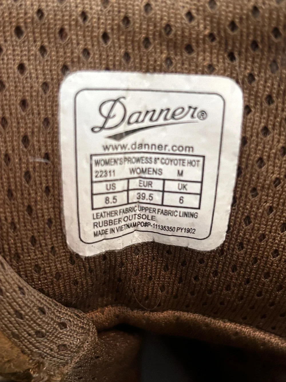 Women’s Military Approved Danner Brand Prowess Coyote Boot 22311